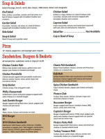 The Lost Pirate Tiki Grill menu