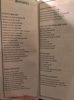 The Green Room menu
