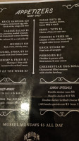 Krick Wuder Saloon And menu
