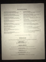 The Nest Eatery menu