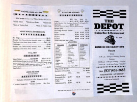 Depot Dairy Bar & Restaurant menu
