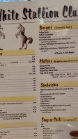 White Stallion menu