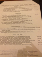 Javi's Bar Casual Dine Restaurant menu