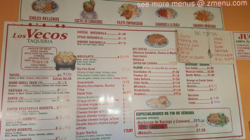 Los Vecos Taqueria menu