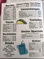Taco Corner menu