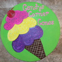 Candy’s Corner Cones inside