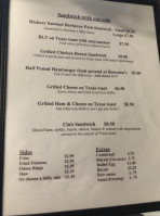 Bowman's menu