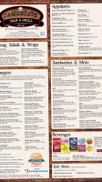 Cambridge Bar & Grill menu