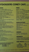 Hotdoggers Coney Cafe menu