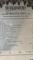 Italian Kitchen Restaurant menu