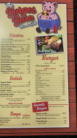 The Burger Barn Grill menu