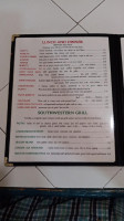 Tony's Mexican menu