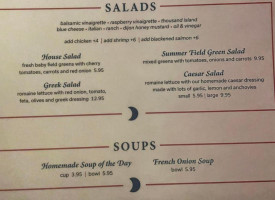 The Crescent Restaurant And Bar menu