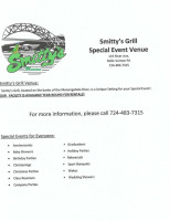 Smitty's Waterfront Dining menu