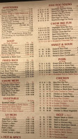 Mei Ho menu