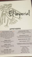 El Imperial menu