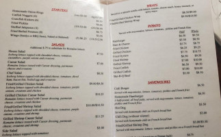 Sandy's Place menu
