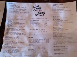Lost City Oyster House menu