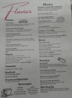 Flavia's Mexican Food menu