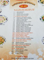 Sunny Chinese Food menu