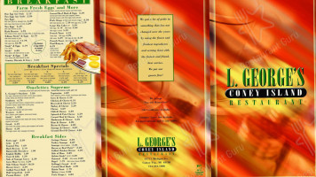 L George's Coney Island menu