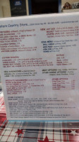 Cistern Country Store menu