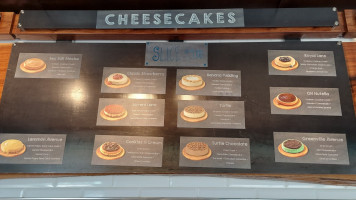 Val's Cheesecakes, The Shop menu