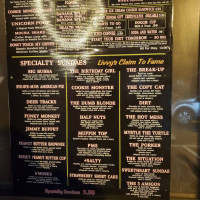 Livvy's Soft Serve menu