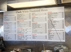 Clark White Diamond menu