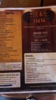 The Bear Inn menu