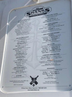 Shanks Waterfront Dining menu