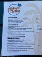 Ellie Mae's Tiki menu