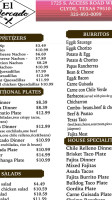 El Mercado menu