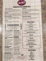 Scott's Diner menu