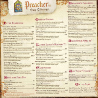 Preacher menu