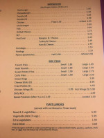 S K Market Diner menu