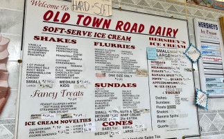 Old Town Road Dairy menu