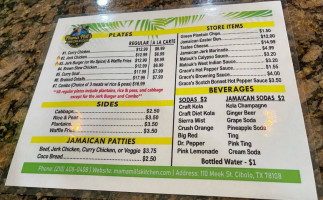 Mama Mill's Jamaican Kitchen menu