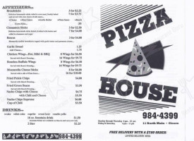 Pizza House menu