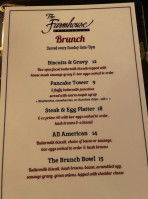 The Farmhouse menu