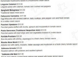 Italianissimo Trattoria menu