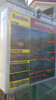 Burger Den menu