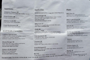 Red Wolfe Grill menu