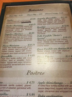 Hacienda Real Mexican menu