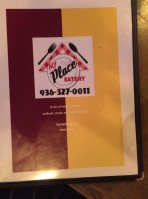 My Place Too Eatery menu