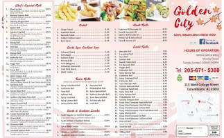 Golden City Columbiana menu