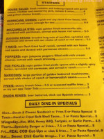 Hurricanes Grill menu