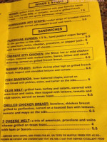 Hurricanes Grill menu