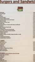 Fish Pond Cafe menu
