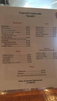 Cogswell Countryside Grill menu
